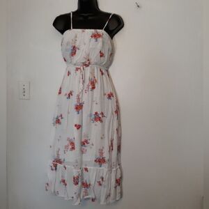 Blue Rain white floral dress